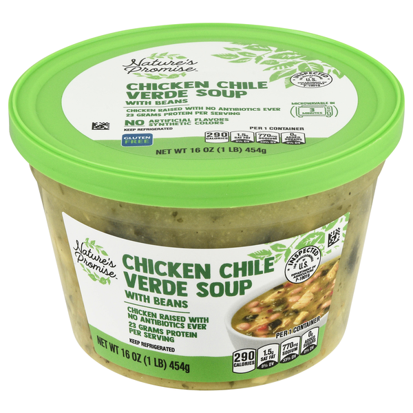 Nature's Promise Chicken Chile Verde Soup with Beans Refrigerated