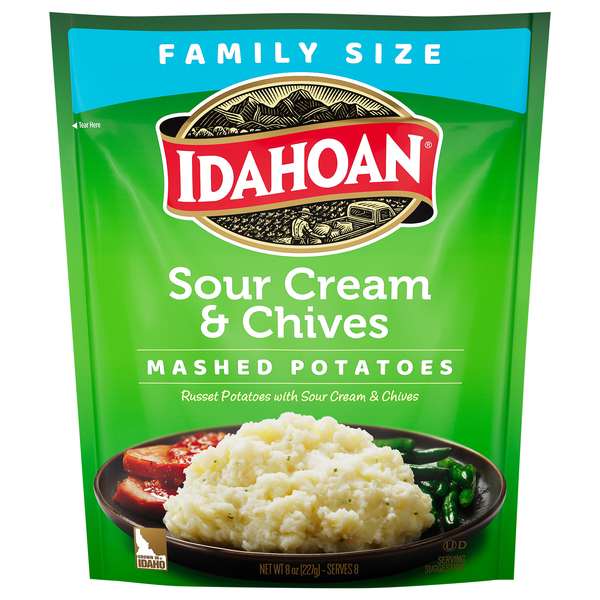 Idahoan Sour Cream & Chives Mashed Potatoes Family Size