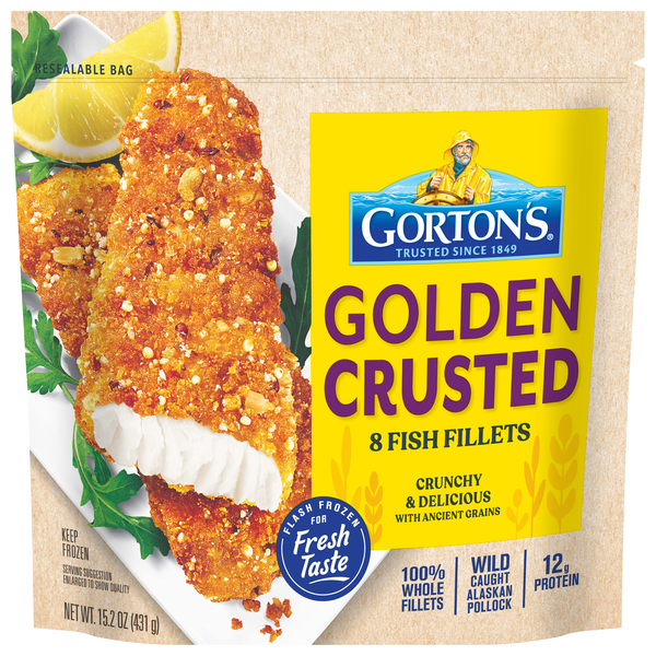 Gorton's Golden Crusted Fish Fillets - 8 ct Frozen