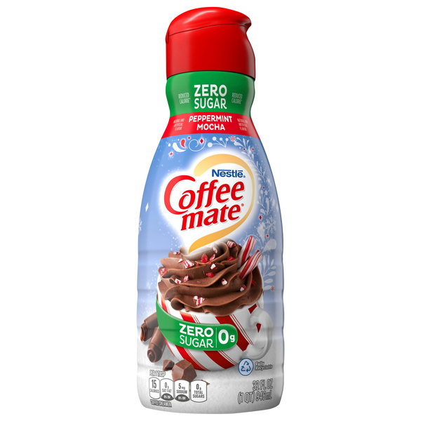 Save on Nestle Coffeemate Liquid Coffee Creamer Peppermint Mocha Zero