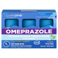 CareOne Omeprazole Acid Reducer Delayed Release 20 mg Tablets Cool Mint