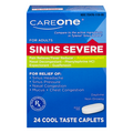 CareOne Sinus Relief Severe Pain Reliever Expectorant Nasal Decongestant