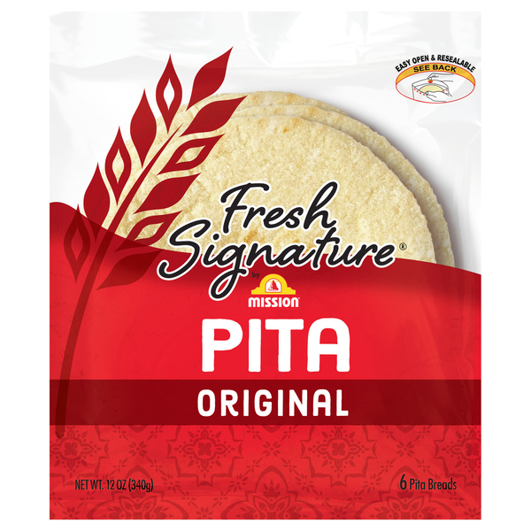 Mission Fresh Signature Original Pita Bread - 6 ct