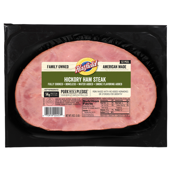 Hatfield Fully Cooked Boneless Hickory Ham Steak