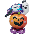 AirLoonz Halloween Fun Pumpkin Decorative Air-Filled Balloon