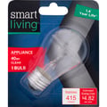 Smart Living Appliance Light Bulb Clear 40 Watt