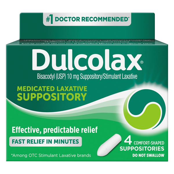 Dulcolax Medicated Laxative Suppository Comfort Shaped
