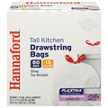 Hannaford Lavender Scent Tall Kitchen Drawstring Trash Bags 13 Gallon