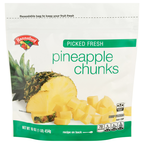 Hannaford Picked Fresh Pineapple Chunks Frozen
