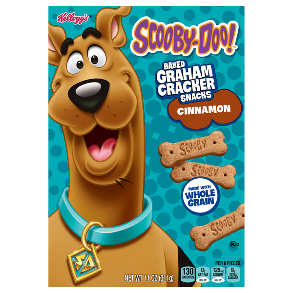 Save on Kellogg's ScoobyDoo! Baked Graham Cracker Sticks Cinnamon