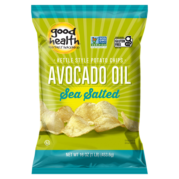 Good Health Gluten Free Sea Salted Avocado Oil Kettle Style Potato Chips