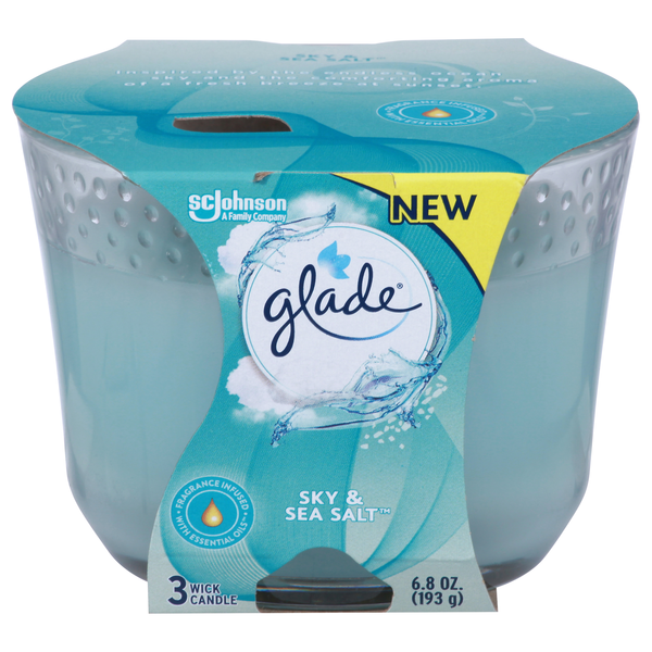 Glade Sky & Sea Salt 3-Wick Candle