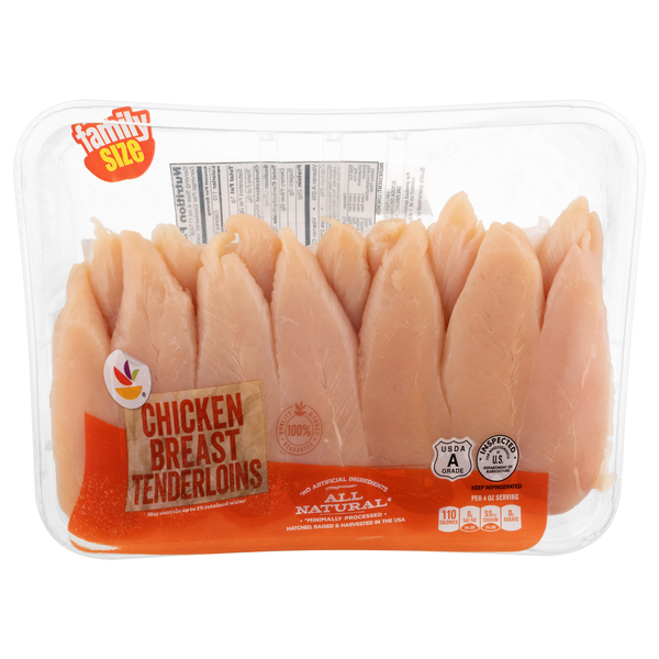 Our Brand Natural Chicken Breast Tenderloins Family Size Fresh