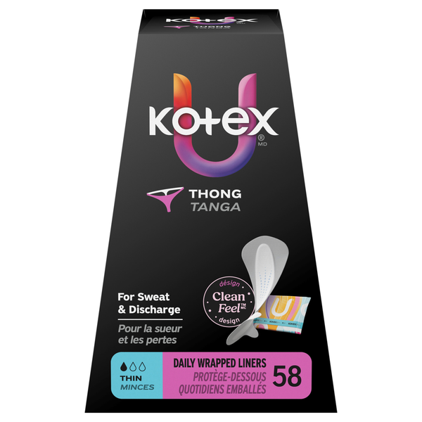 Kotex Clean Feel Thong Thin Daily Liners