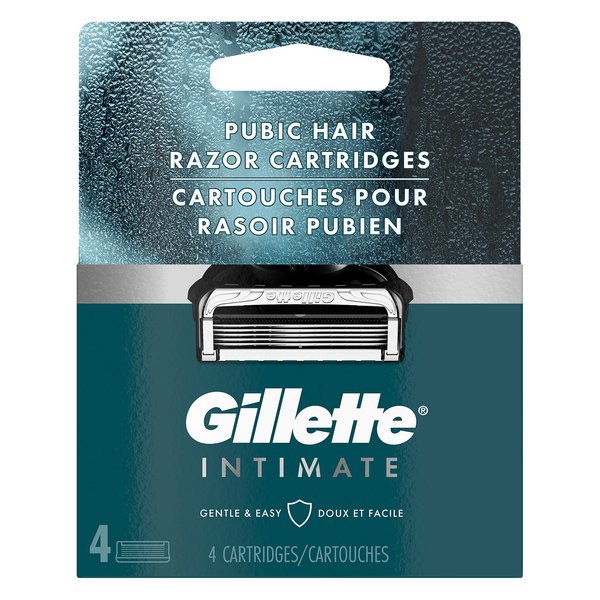 Save on Gillette Men's Intimate Pubic Hair Razor Cartridges Order