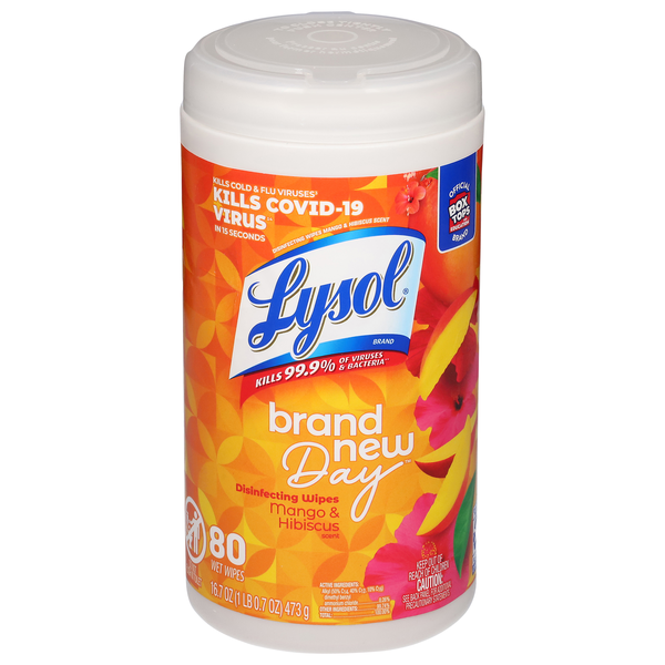 Lysol Brand New Day Mango & Hibiscus Disinfecting Wipes