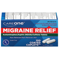 CareOne Migraine Relief Pain Reliever Coated Caplets Gluten Free