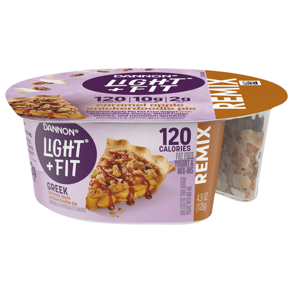 Dannon Light + Fit REMIX Caramel Apple Snickerdoodle PieÂ&nbsp;Greek Yogurt Cup
