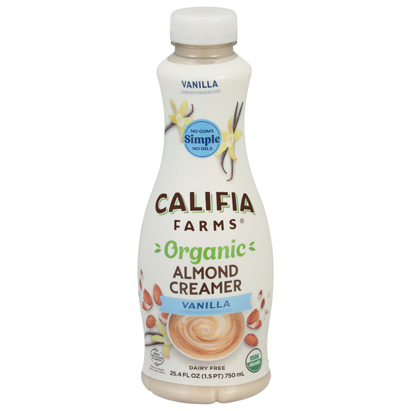 Califia Farms® Organic Vanilla Almond Milk Coffee Creamer, 25.4 fl oz - Foods Co Califia Farms® Organic Vanilla Almond Milk Coffee Creamer, 25.4 fl oz - Foods Co