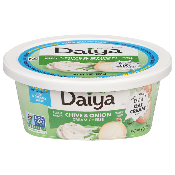 Daiya Dairy Free Plant-Based Vegan Chive & Onion Cream Cheese Spread