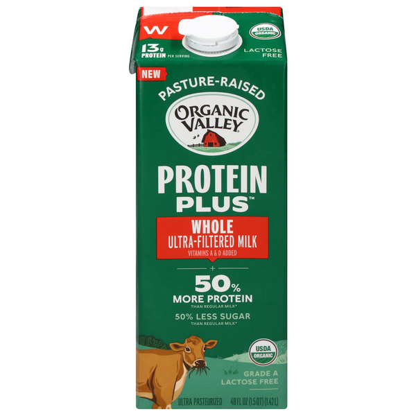 Organic Valley Lactose Free Protein Plus Whole Ultra-Filtered Milk