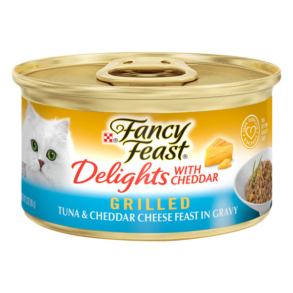 Save on Fancy Feast Delights Wet Cat Food Grilled Tuna & Cheddar in