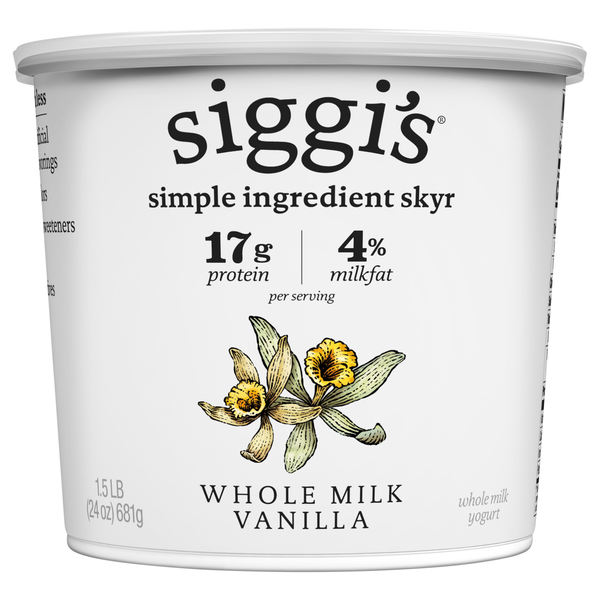siggi's Vanilla Icelandic Cream-Skyr Whole Milk Yogurt