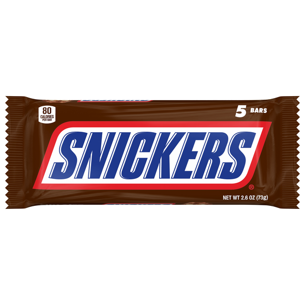 Snickers Peanuts Caramel & Milk Chocolate Candy Bars Fun Size - 5 ct