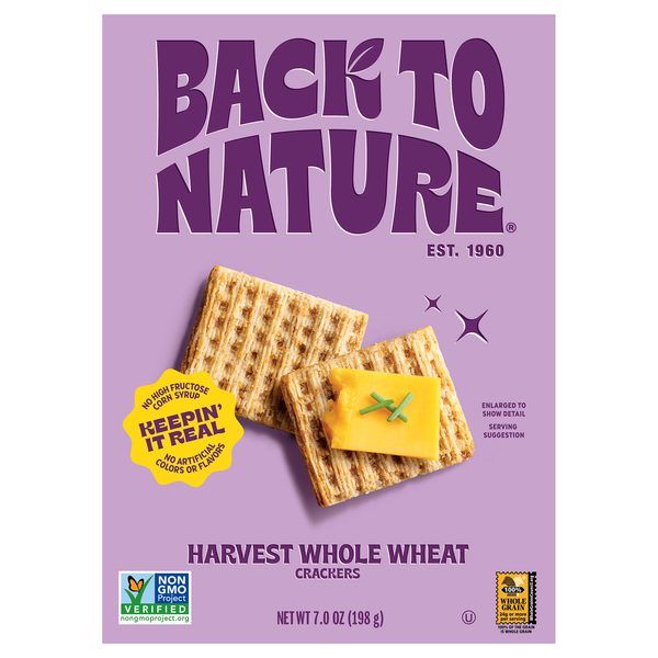 Back to Nature Harvest Whole Wheat Crackers