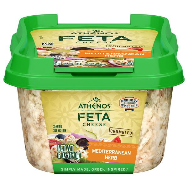 Athenos Mediterranean Herb Feta Cheese Crumbled