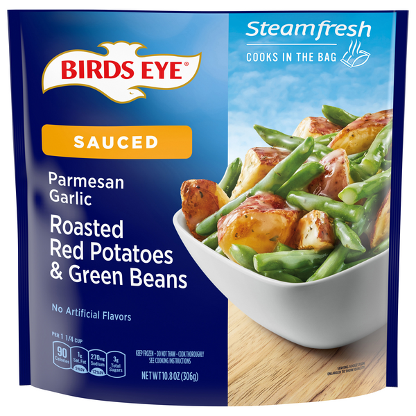 Save on Birds Eye Steamfresh Sauced Parm Garlic Roasted Red Potatoes