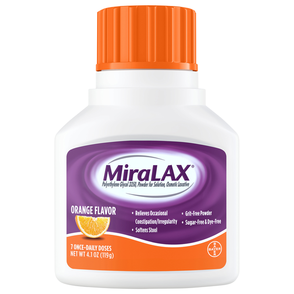 MiraLAX Orange Osmotic Laxative Powder