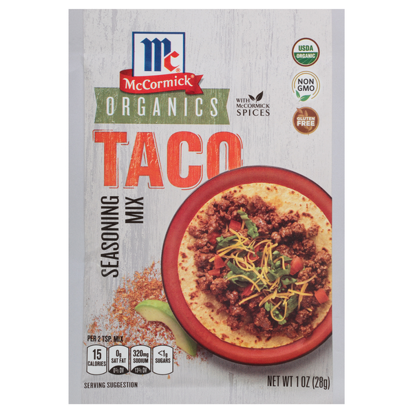 McCormick Organics Gluten Free Taco Seasoning Mix Packet