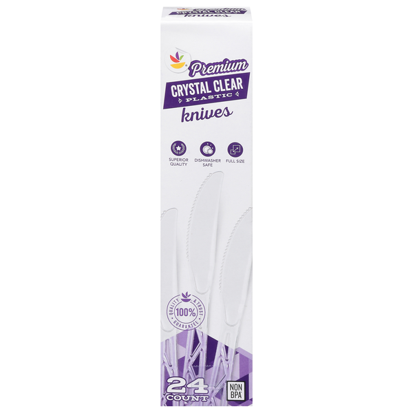 Stop & Shop Premium Crystal Clear Plastic Knives