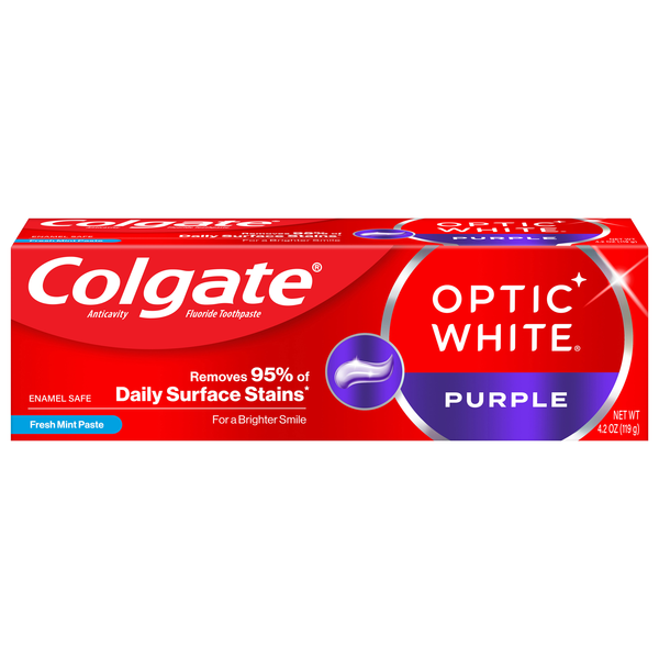 Colgate Optic White Purple Fresh Mint Toothpaste