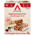 Atkins Blueberry Greek Yogurt 16g Protein Bars - 4 ct
