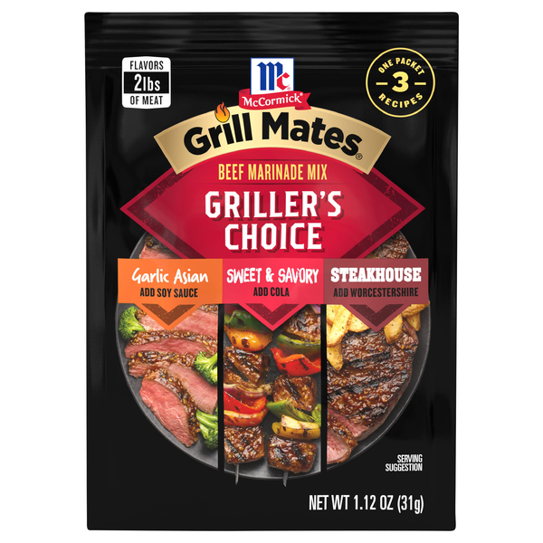 McCormick Grill Mates Griller's Choice Beef Marinade Mix Packet