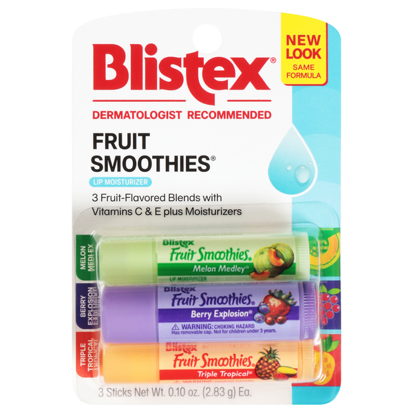Blistex Fruit Smoothies Lip Protectant - 3 pk