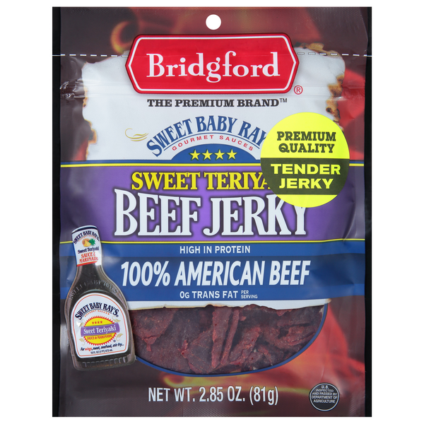 Bridgford Sweet Baby Ray's Sweet Teriyaki 10g Protein Beef Jerky