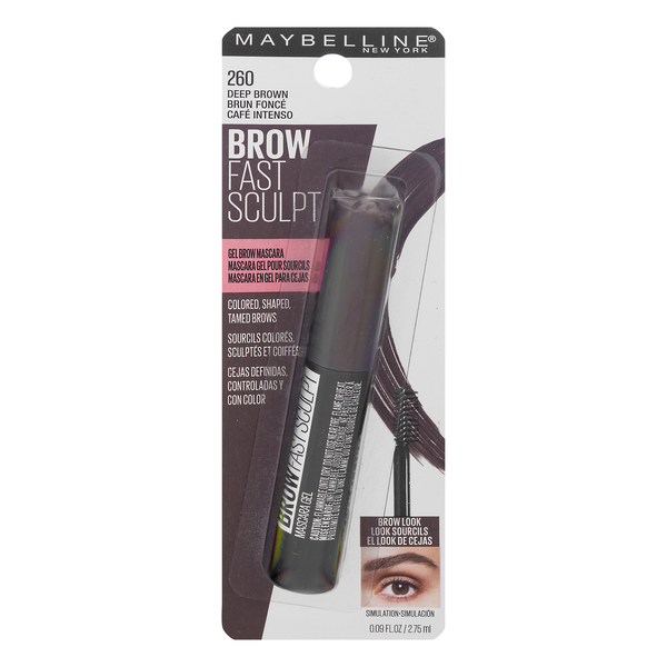 Maybelline Brow Fast Sculpt Gel Brow Mascara Deep Brown 260