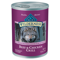 BLUE Wilderness Natural High Protein Beef & Chicken Grill Wet Dog Food