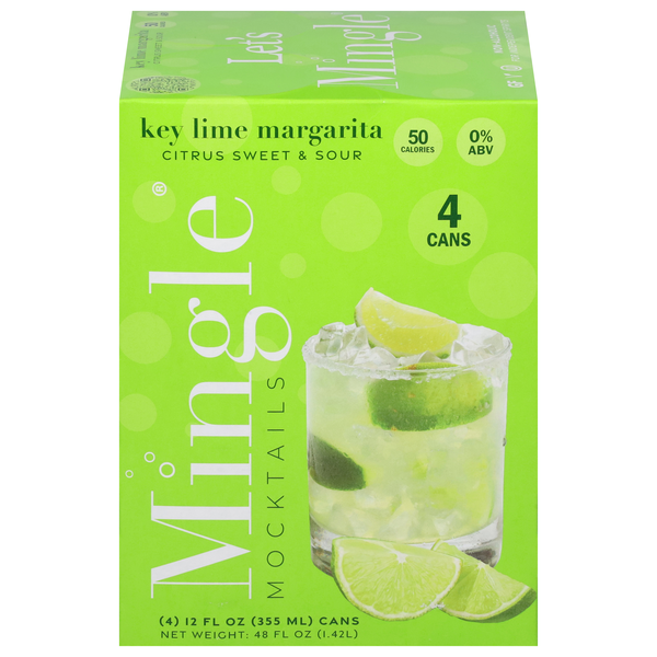 Mingle Key Lime Margarita Mocktails - 4 pk