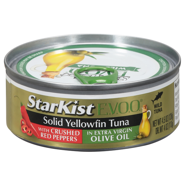 StarKist Solid Yellowfin Tuna w/Crushed Red Peppers Extra Virgin Olive Oil
