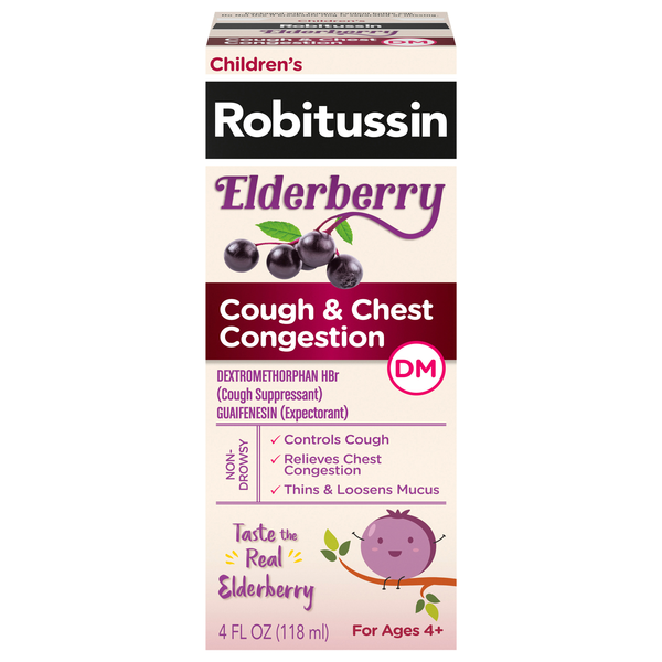 Robitussin Children's Cough & Chest Congestion DM Elderberry Ages 4+