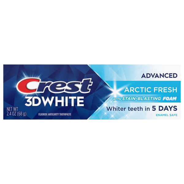 Crest 3D White Fluoride Anticavity Whitening Arctic Fresh Toothpaste