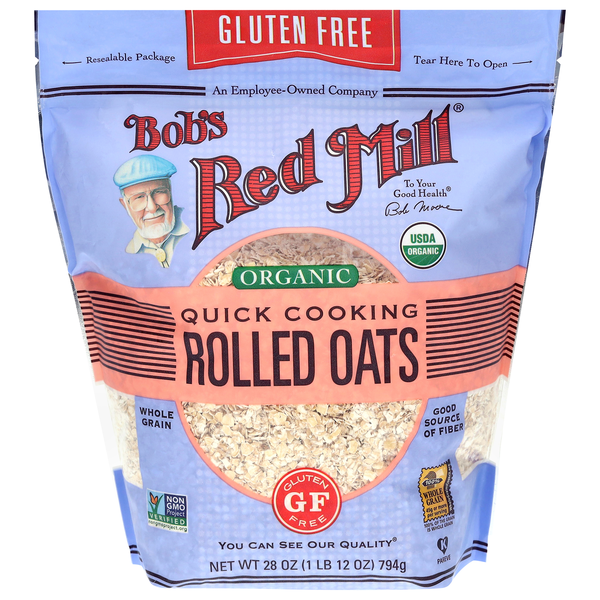 Bob's Red Mill Organic Gluten Free Quick Cooking Rolled Oats