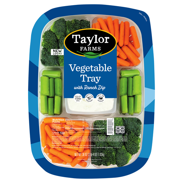 Taylor Farms Good Times Vegetable Tray with Ranch Dip