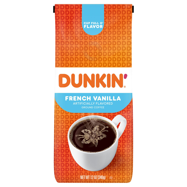 Dunkin' French Vanilla Flavored Medium Roast Ground Coffee