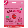 Lolleez Kids Organic Strawberry Throat Soothing Pops - 15 ct