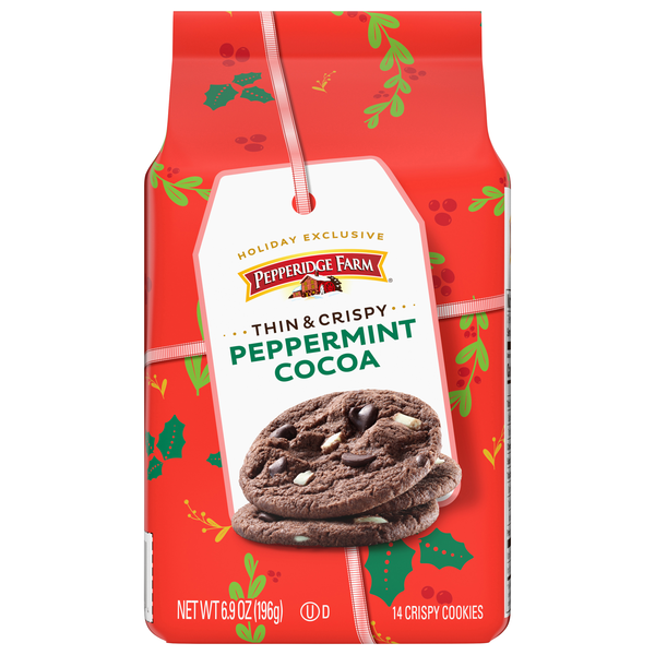 Pepperidge Farm Thin & Crispy Peppermint Cocoa Cookies - 14 ct